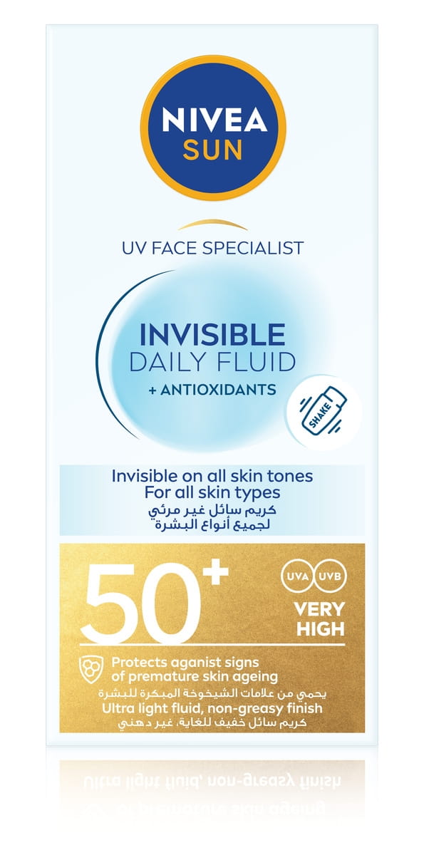 Nivea Sun Invisible Daily Fluid Ultra Light Fluid SPF50+ 40ml Secondary image