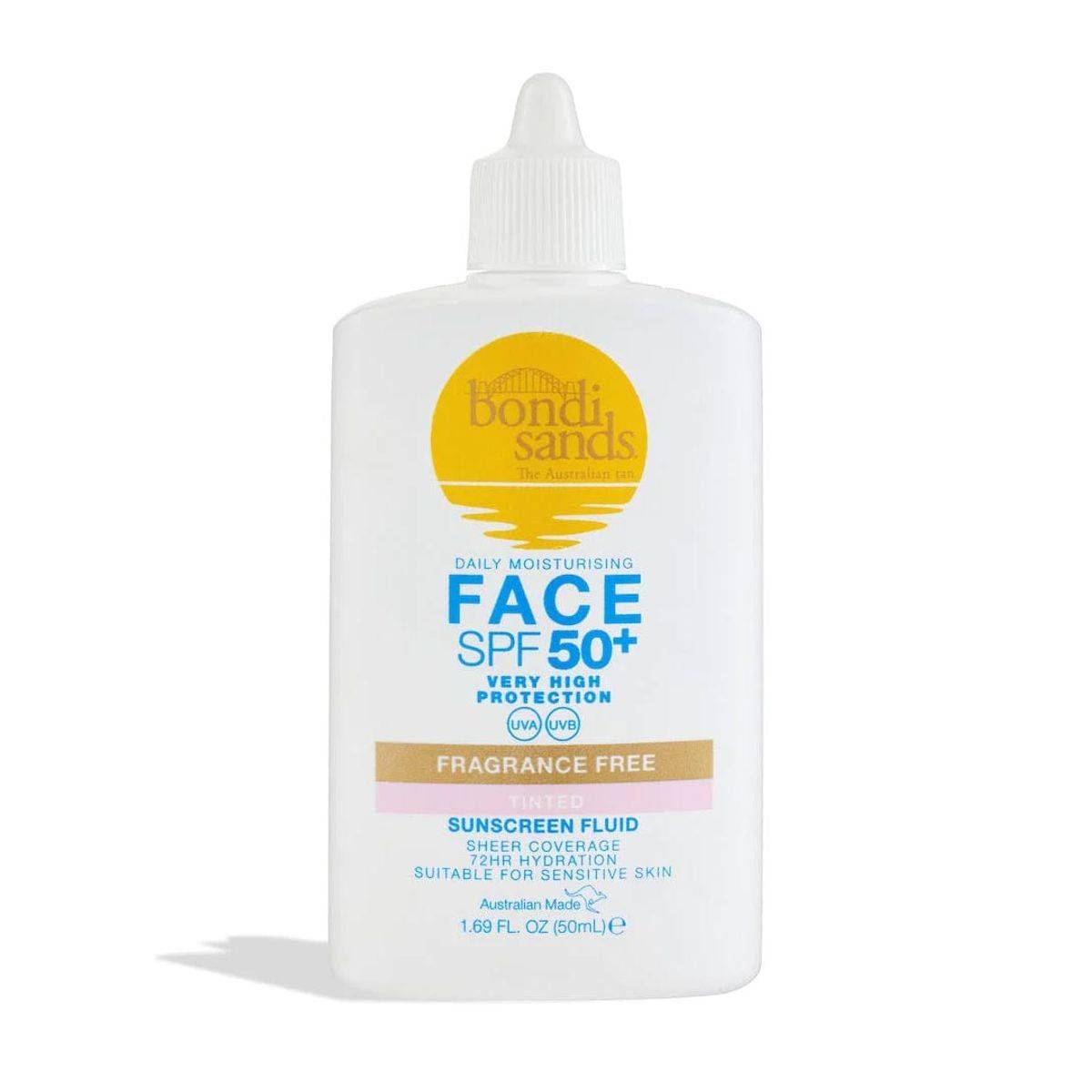 Bondi Sands Face Mist SPF50+ Fragrance Free Tinted 50ml Main image