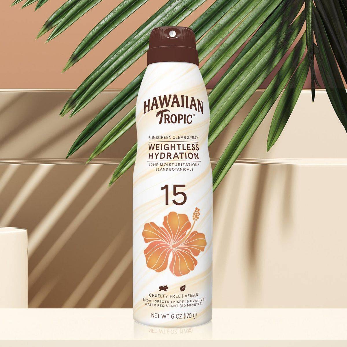 Hawaiian Tropic Silk Hydration Weightless Sunscreen Clear Spray SPF15 170g Secondary image