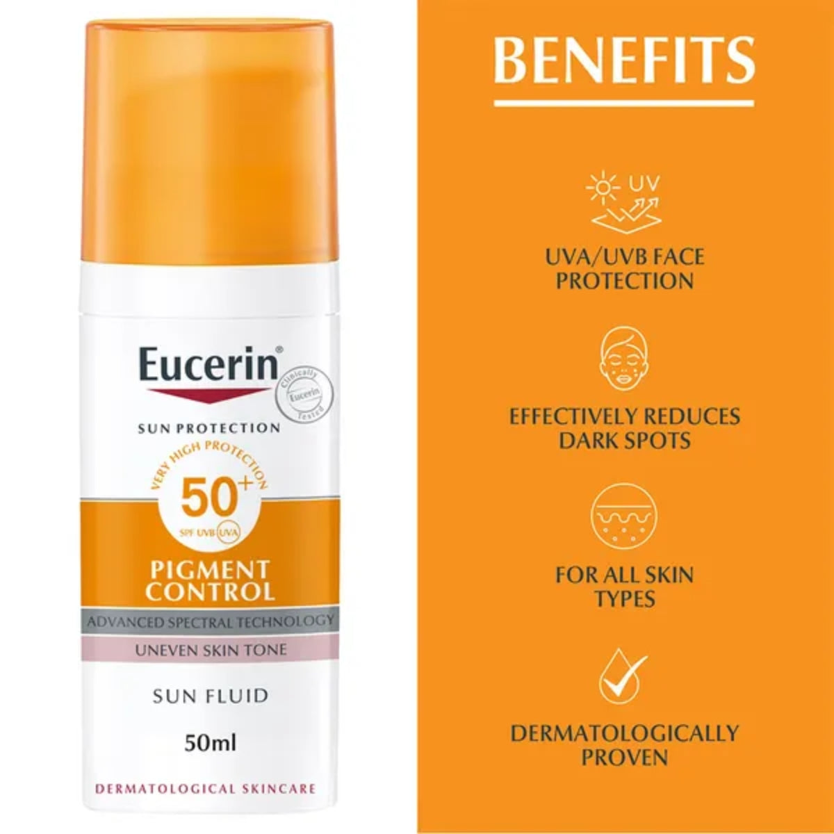 Eucerin Sun Protection Pigment Control Face Sun Fluid SPF50+ 50ml Secondary image