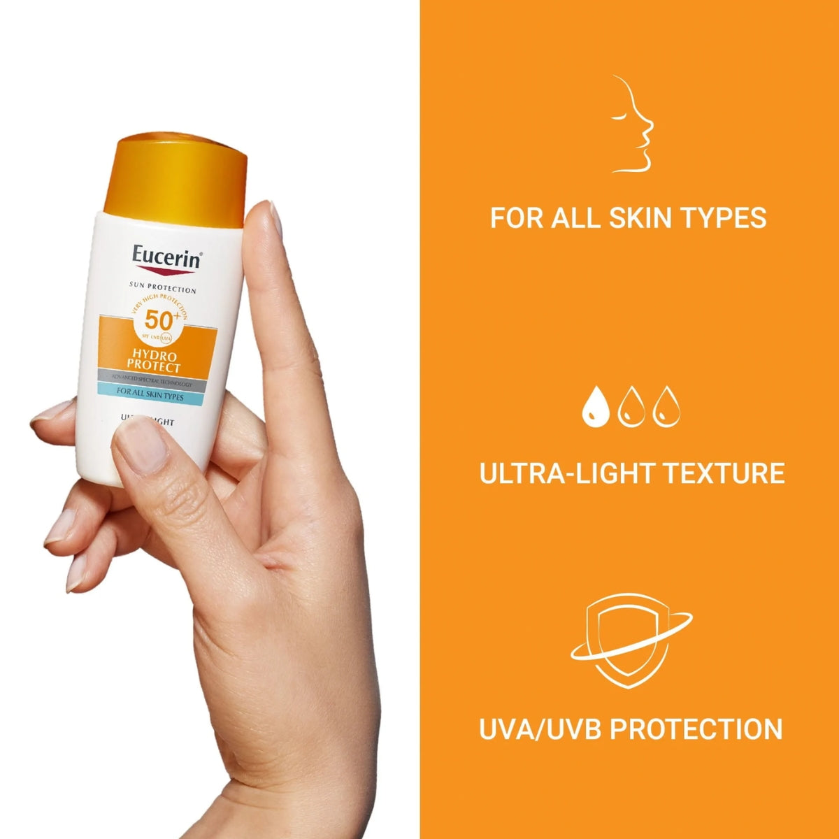 Eucerin Sun Protection Hydro Protect Face Ultra Light Fluid SPF50+ 50ml