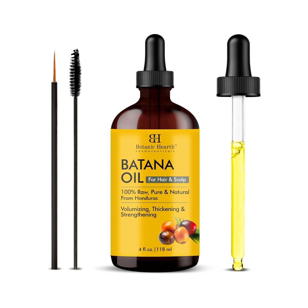 Botanic Hearth Batana Oil for Hair Growth | 118 ML |Natural, Unrefined & Organic, Sourced from Honduras - Enhances Hair Thickness, Prevents Hair Loss, Repairs Damaged Hair for Men & Women Secondary image