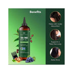 Botanic Hearth Tea Tree Oil for Hair | 200 ML |With Argan, Jojoba & Grapeseed Oils | Soothes Itchy Scalp & Fights Dandruff | Non GMO Verified |