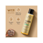 Botanic Hearth 100% Pure Castor Oil for Hair Growth| 150 ML | - Cold Pressed, Hexane-Free, Eyelashes, Eyebrows, Skin Care