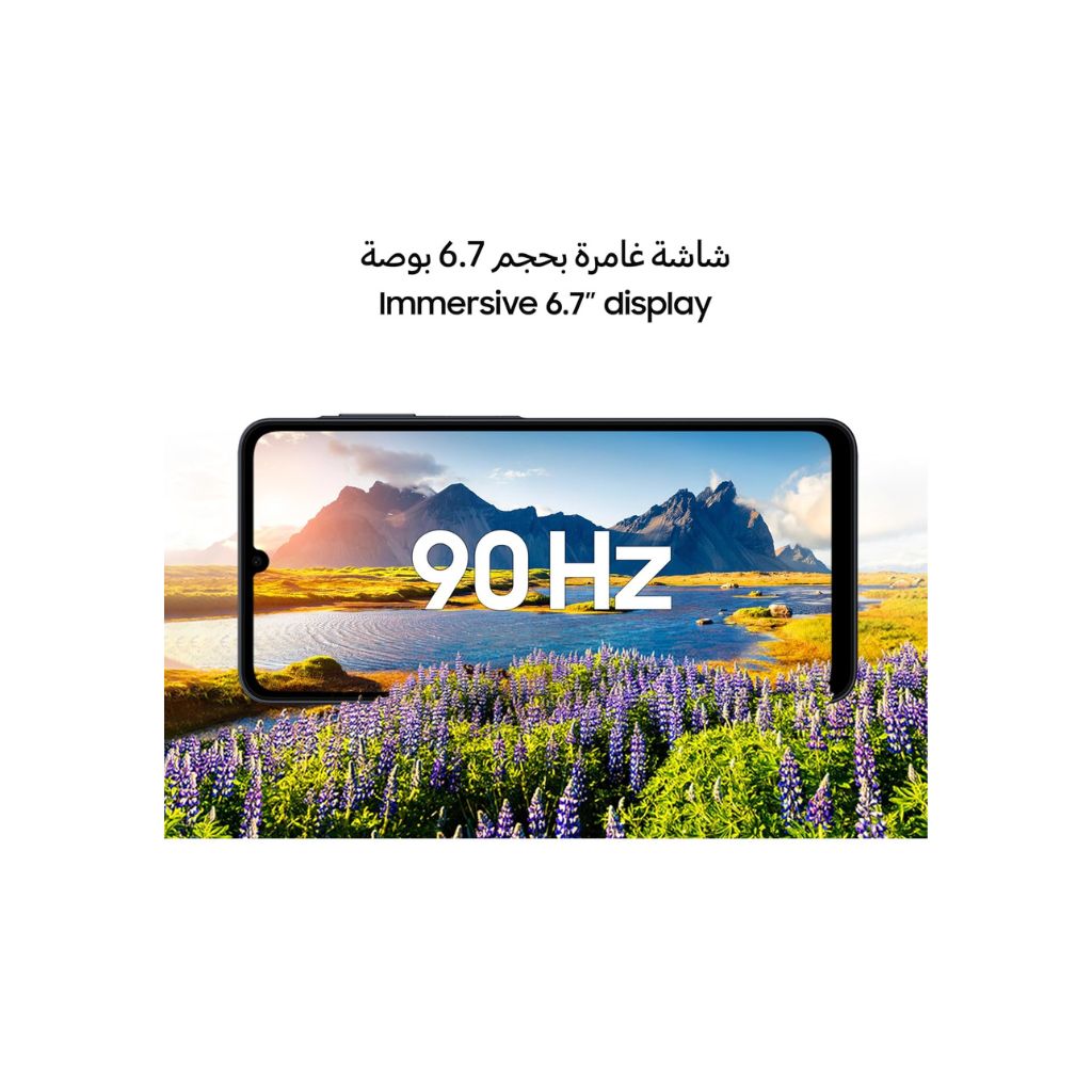 Samsung Galaxy A07 LTE, Android Smartphone, 64GB Storage, 4GB RAM, Black, 6x OS Upgrades, Large Display, 6nm Processor, Travel Adaptor Included