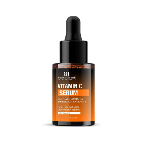 Botanic Hearth 15% Vitamin C Face Serum with Niacinamide, Hyaluronic Acid, Allantoin, Cica, Ferulic Acid & Vitamin E | Targets Dark Spots, Sun Damage, Wrinkles to Brighten & Even Tone Skin| 1fl oz